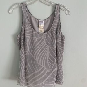 COPY - Armani Collezioni Silk Grey Sleeveless Top